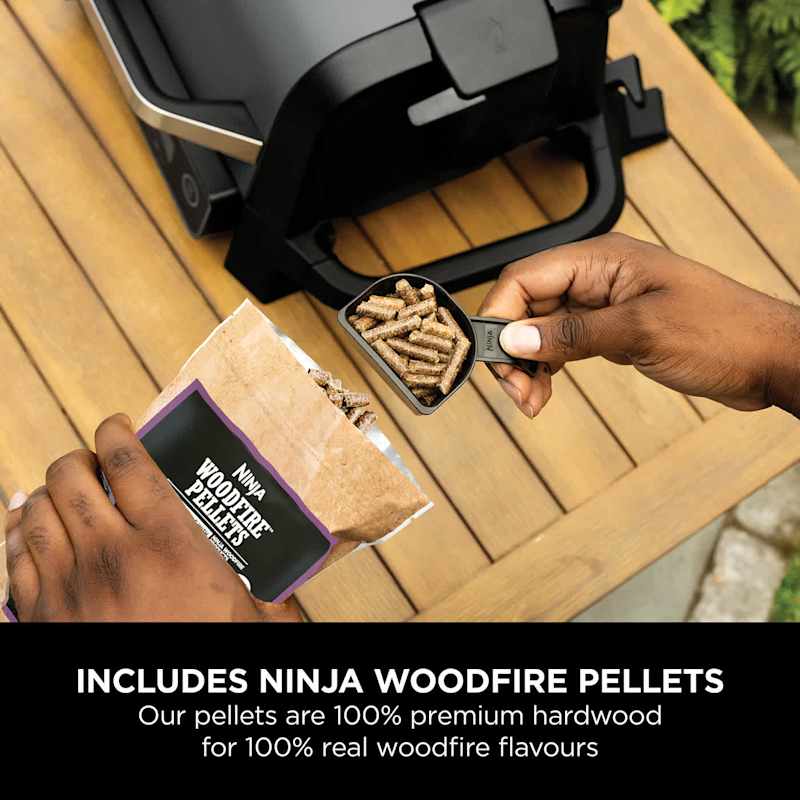 Woodfire Electric BBQ Grill & Smoker with Stand & Cover