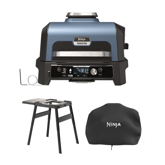 Woodfire Pro Connect XL Electric BBQ Grill & Smoker with Stand & Cover